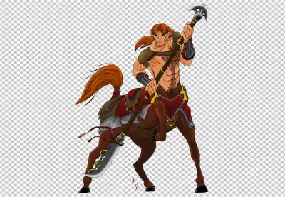 Centaur mammal animal horse. transparent background