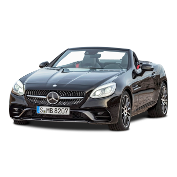 Black Mercedes AMG SLC 43 Car