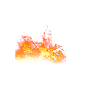 Fire Flaming on the Ground