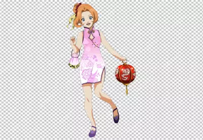 Chines lantern hold hand a girl