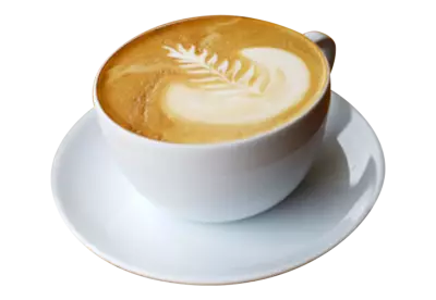 Flat White Coffee Isolated