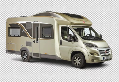 Camping on wheels car for sustainable travel transparent  background 