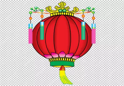 Collection of chinese lamps PNG