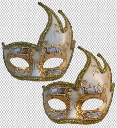 Opera carnival mask with vibrant colors