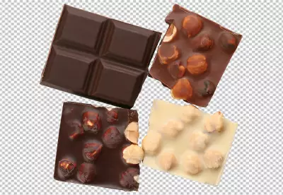 Close up on delicious chocolate bar