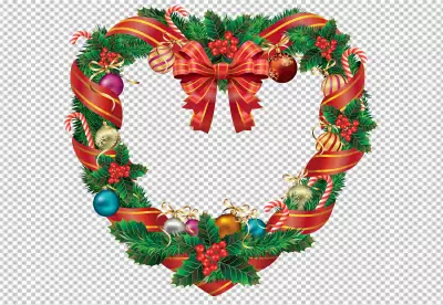 Christmas Wreath Hanger watercolor winter border png