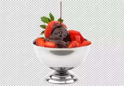 Chocolate and fruit  transparent background PNG