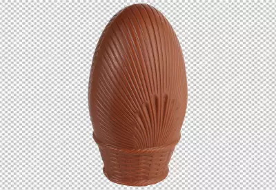 chocolate and small ones are each split into three parts isolated PNG