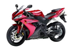 Fast motorcycle on transparent background