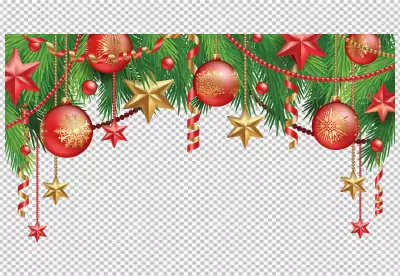 Floral christmas elements