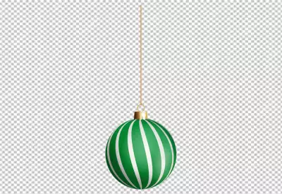 Realistic christmas bal ornaments PNG BG
