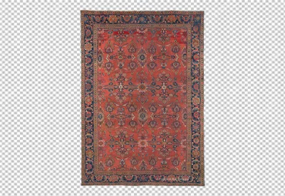 Traditional carpet with transparent background png