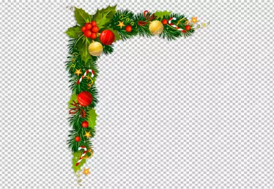 Floral christmas ornaments PNG