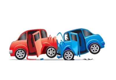 Tow car crash illustration transparent png