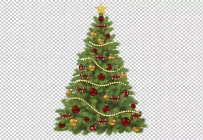 Gradient christmas trees collection png