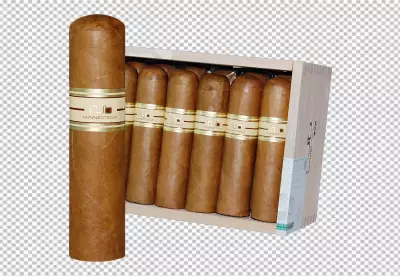 Cigarette on transparent BG