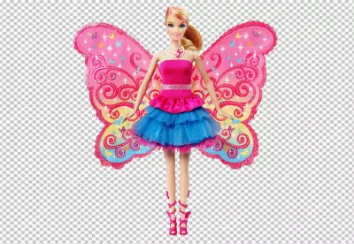 Barbie has grown two wings
