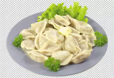 Jiaozi isolated transparent background
