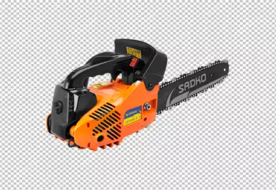  electric chainsaw on png background
