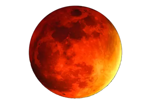 moon or foreign planet isolated on transparent background