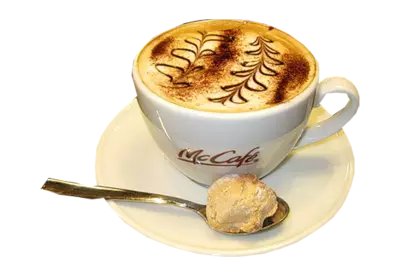 Hot mocha coffee transparent background