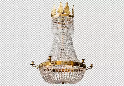 An image of an old fashioned chandelier with the words chandelier PNG
