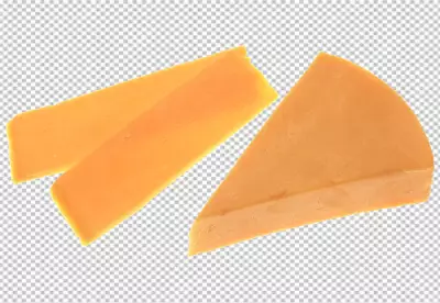Flat lay assortent of emmental cheese