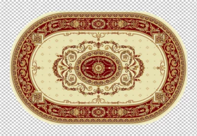 The Old Red Persian Carpet Texture, abstract ornament