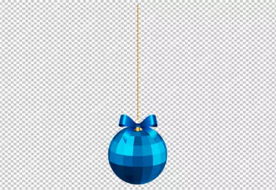 Christmas decor isolated on transparent background.