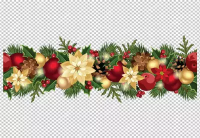 Christmas decor isolated 