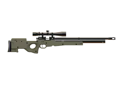 AWM Sniper rifle isolated on transparent background