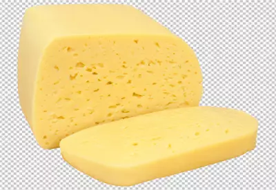 Piece of cheese isolated on png background