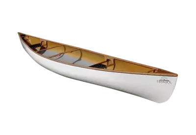 White color wood boat transparent background