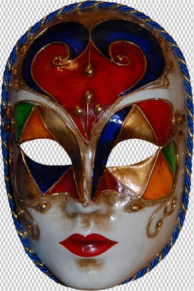 photograph of a Carnival Venetian mask