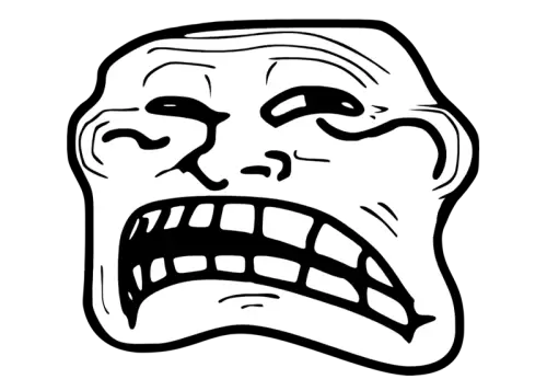 Sad Trollface Internet troll Rage comic Internet meme, frustrated troll face