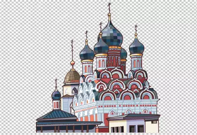 Simple and minimalist church transparent background 