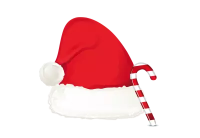 Santa hat isolated on white surface png