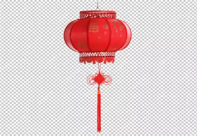 Watercolor chinese new year lantern