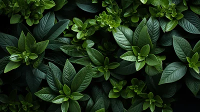 Great and beautiful Green Leaves Background