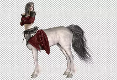 Png Centaur Aiming at the Clouds sticker, Odilon Redon vintage