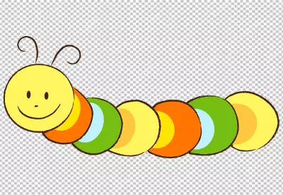 Multicolor Caterpillar illustration