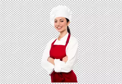 Chef hat isolated on transparent background