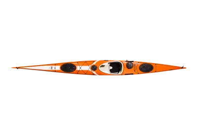 Orange white color fast boat