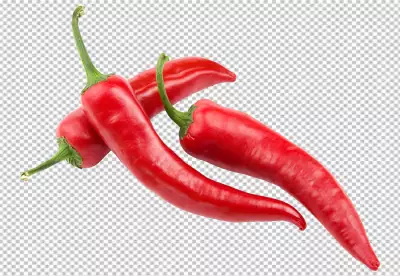 pepper fruit isolated on transparent background