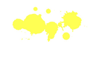 Splash | spot of yellow color paint PNG