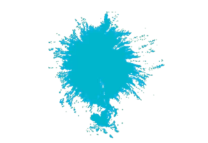 Splash of blue paint PNG