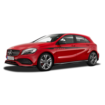 Red Mercedes Benz A250 AMG Car
