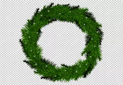 A wreath with a red bow and a christmas wreath on it