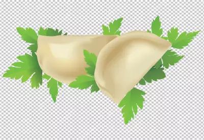 Top view raw little dumplings little dough pieces on gray table cuisine cake dinner meat dough meal cooking