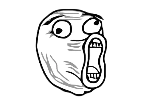 Big mouth Trollface Internet troll Rage comic Internet meme, frustrated troll face